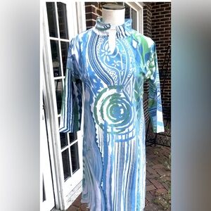ATELIER 5 WATER COLOR DRESS Size Medium NWOT